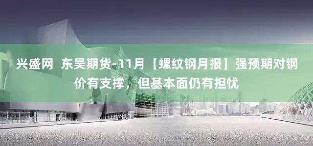 兴盛网  东吴期货-11月【螺纹钢月报】强预期对钢价有支撑，但基本面仍有担忧